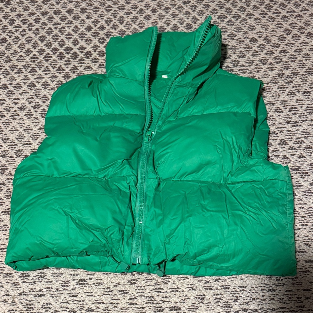 Green Puffer Vest